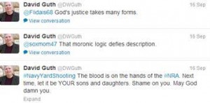 David Guth's tweets after the Navy Yard Shooting.