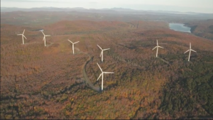 Wind Turbine Plant in Sheffield Vermont. Photograph courtesy of Energize Vermont