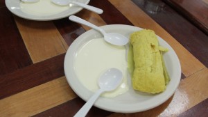 The tamal de elote at El Atlakat in Kendall is served with Central American crema (a richer sour cream).