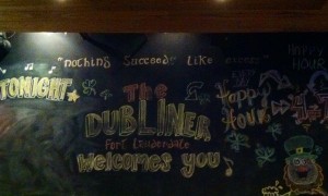 Inside the Dubliner.