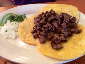Steak tacos at Frida Mexican Restaurant (Photo by Ashley McBride).