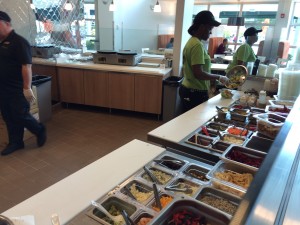 The mix-in bar at Tossed