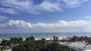 View from the rooftop of the Essex House hotel in South Beach. Photo credit: Jeanette Hamilton.