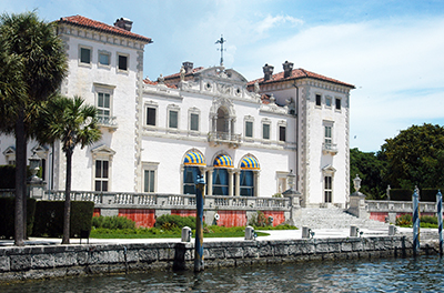 Miami's landmark Vizcaya is located on Biscayne Bay (Staff photo).