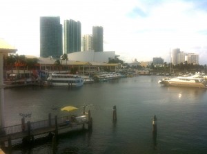 Bayside Marketplace overlooks the picturesque Biscayne Bay (Photo by Maleana Davis).