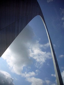 The Gateway Arch in St. Louis (Staff photo).