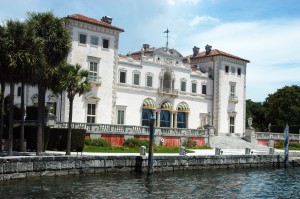The Biscayne Bay side of Vizcaya opens to a stunning view of the waterfront (Staff photo).
