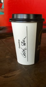 Country of the beans are written on the cups at Pasion del Cielo. Photo by Maria Hernandez