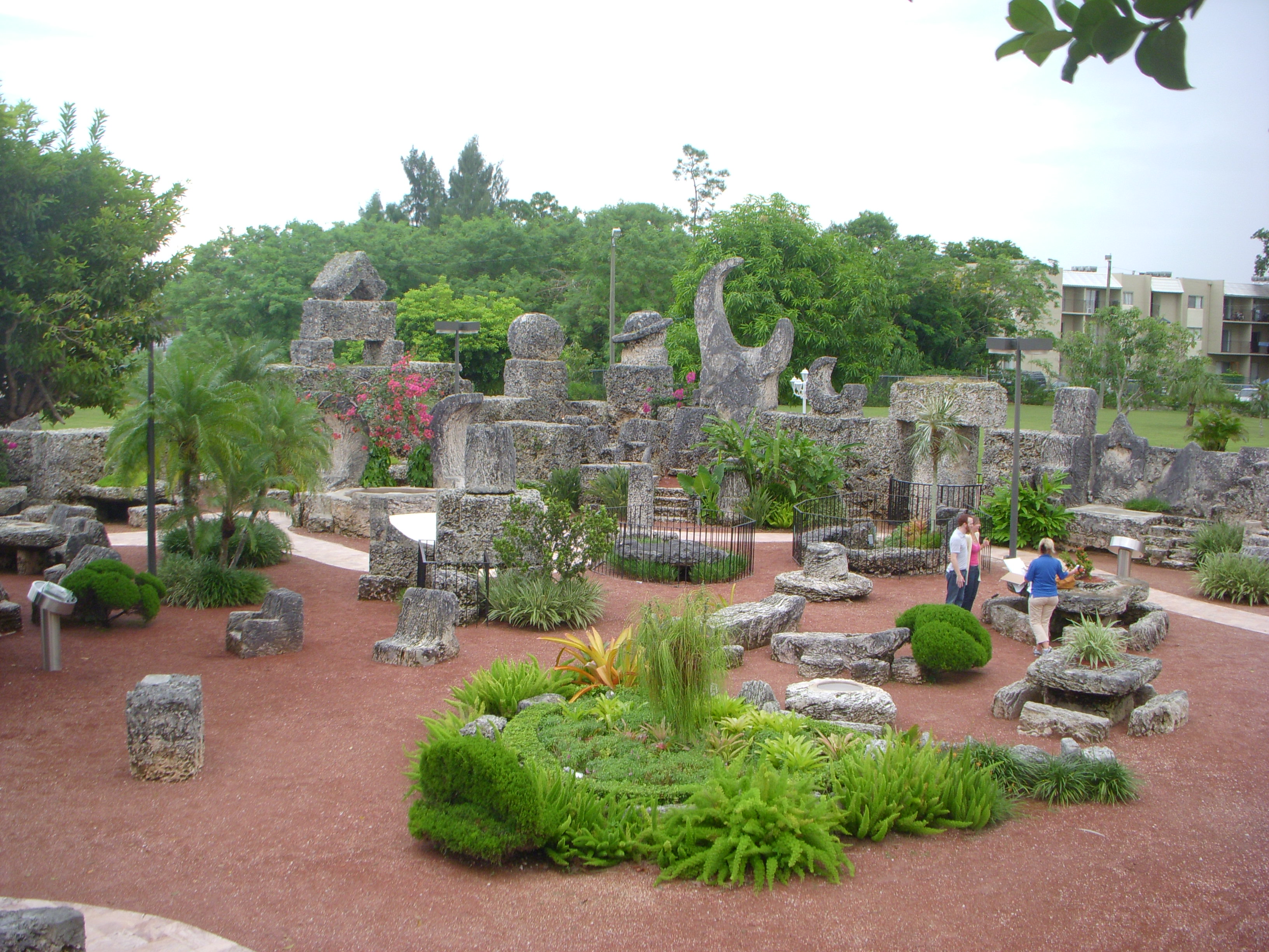 A wide view of Coral Castle which has been compared very closely to the modern-day Stonehenge (Photo by Laurie Charles).